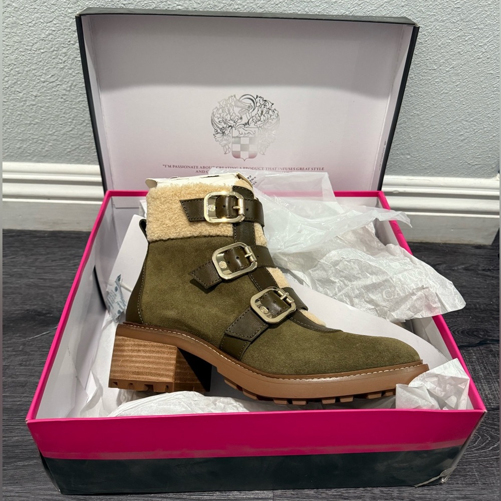 Vince Camuto Boots Green Combat style